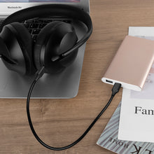 画像をギャラリービューアに読み込む, Geekria 充電ケーブル 互換性 QuickFit Type-C 充電コード USB-C to USB-C Bose 700, 700ANC, QC45, QC Earbuds, Sport Earbuds Charger, に対応 (黒/30cm)
