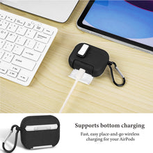 画像をギャラリービューアに読み込む, Geekria ハードシェルケース Apple AirPods Pro 3用 耐衝撃フルボディ保護ケース ロック解除フリップカバーと電話ホルダー機能付き
