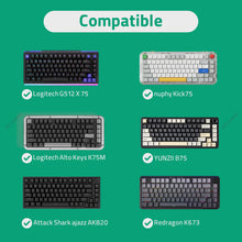 画像をギャラリービューアに読み込む, Geekria キーボードハードシェルケース ロジクール Logicool G512 X 75, Alto Keys K75M, nuphy Kick75, Attack Shark ajazz AK820, Redragon K673, YUNZII B75と互換性あり トラベルキャリングバッグ (ダークグレー)
