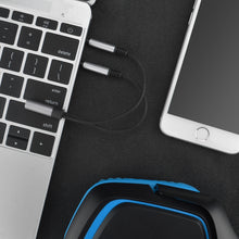 画像をギャラリービューアに読み込む, Geekria ナイロン編組変換ケーブル アダプタ 2 * 3.5mm 3極 オス -> ヘッドホン 分配ケーブル PC コンピュータ ノート マイク*オーディオジャックマイク*オーディオジャック分離のラップトップ に用の ゲームケーブル ( 2 x 3.5MM-Male to 1 x 3.5MM-Female)
