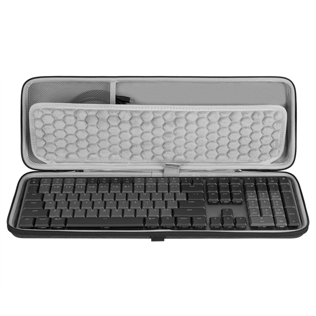 Geekria キーボードケース 互換品 ロジクール Logicool KX850 MX MECHANICAL ワイヤレス メカニカル パフォーマンス キーボード 収納ケース（グレー）