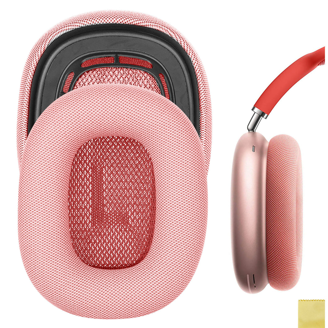 Geekria Nova イヤーパッド 互換性 パッド アップル Apple Airpod MAX ヘッドホンに対応 イヤパッド/イヤークッション/イヤーカップ ( プロテインレザー / ピンク )