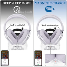 画像をギャラリービューアに読み込む, Geekria ヘッドホン 充電スタンド AirPods Max (USB-C)に対応 アクリル充電ドック 充電ベース スリープ省電力モード付き (クリア)
