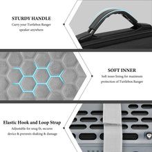 画像をギャラリービューアに読み込む, Geekria Shield スピーカーケース Turtlebox Ranger 対応 ケースカバー 交換用 ハードシェル ポータブルスピーカー用 保護キャリングバッグ 面ファスナー式ストラップ・ハンドル付き (ダークグレー)
