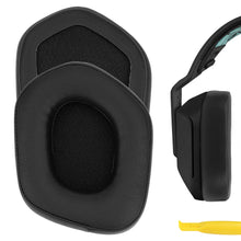 画像をギャラリービューアに読み込む, Geekria イヤーパッド QuickFit 互換性 パッド ロジクール Logitech G733, G535, G335 ヘッドホンに対応 パッド イヤー / イヤーカップ プロテインレザー (黒)
