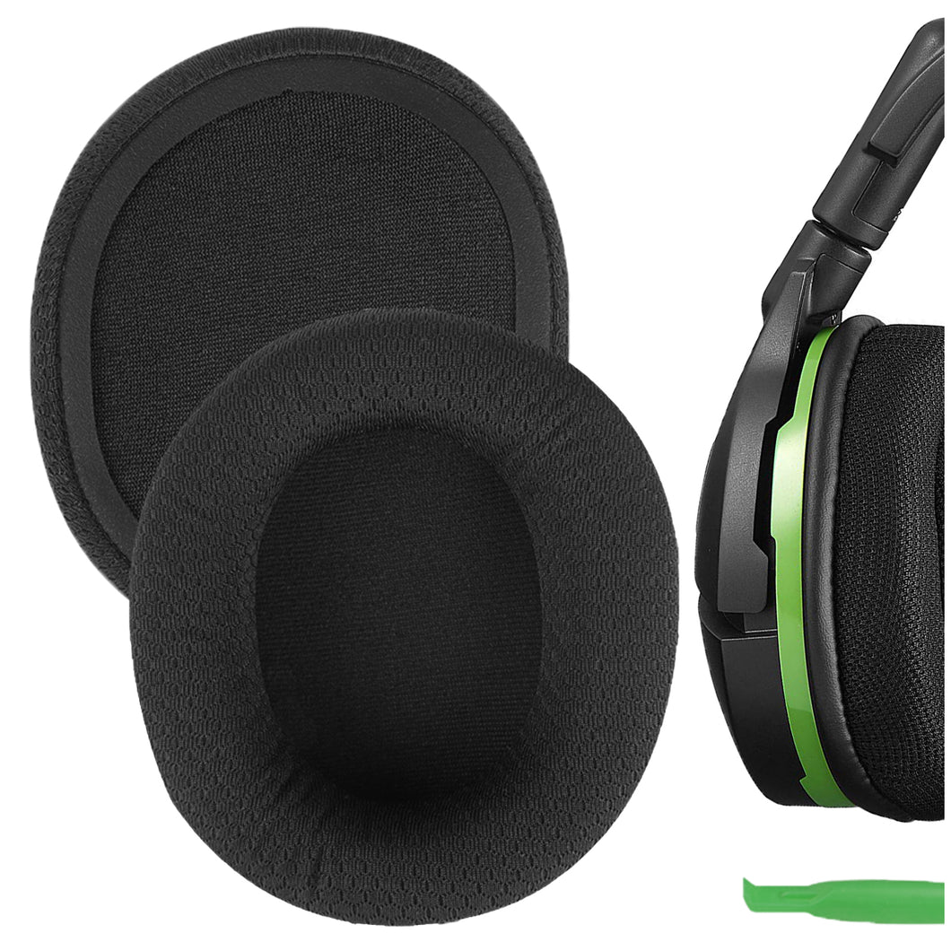 Geekria イヤーパッド Comfort 互換性 パッド Turtle Beach Stealth 600, Stealth 500, Stealth 400, Stealth 300 ヘッドホンに対応 パッド イヤー / イヤーカップ ( メッシュファブリック / ブラック)