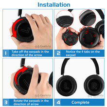 画像をギャラリービューアに読み込む, Geekria イヤーパッド Elite 互換性 パッド グアンドオルフセン Bang &amp; Olufsen Beoplay H9, H7 (Not Compatible with H9 3rd Gen, h9i) ヘッドホンに対応 パッド イヤー / イヤーカップ (ラムスキン / 茶色)
