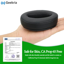 画像をギャラリービューアに読み込む, Geekria イヤーパッド QuickFit 互換性 パッド ゼンハイザー Sennheiser HD4.50BT, HD4.50BTNC, HD4.40BT, HD4.30G, HD4.20S, HD458BT, HD450, HD450BT, HD400S, HD350BT ヘッドホンに対応 パッド イヤー / イヤーカップ プロテインレザー ( ブラック )
