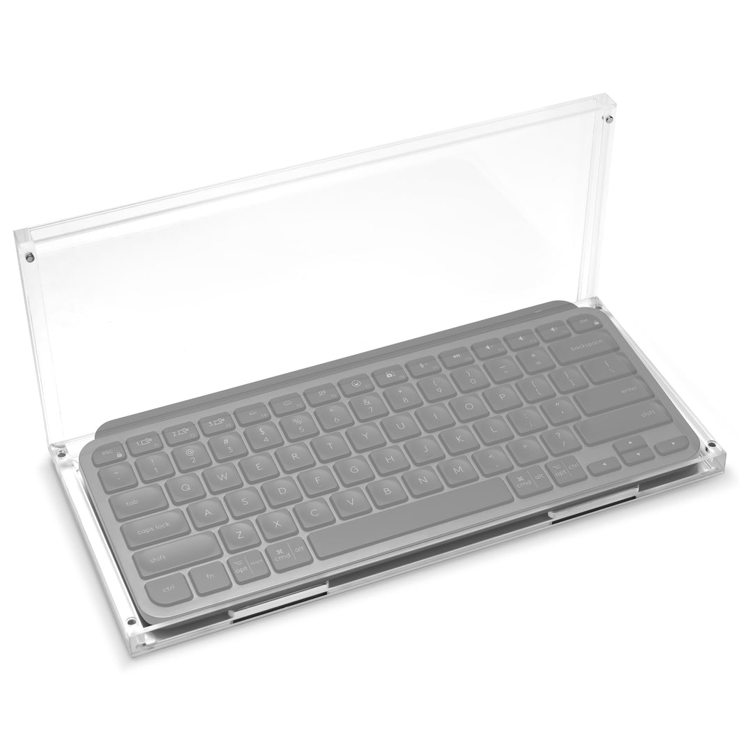 Geekria キーボード クリアケース プロテクター、アクリル ダストカバー、マグネット開閉式ダストカバー、ロジクール Logicool MX Keys Mini ミニマリスト ワイヤレス イルミネーション キーボード、MX バックライト キー ミニに対応