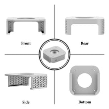 画像をギャラリービューアに読み込む, Geekria マウント Apple Mac mini M4 2024 / Mac Mini M4 Pro 対応 壁掛け デスク下 マウント デスクトップ スタンド 壁マウント VESA モニター マウント プラスチックブラケットアクセサリー (シルバー)
