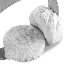 画像をギャラリービューアに読み込む, Geekria カバー 400個入(200ペア) ヘッドホンカバー 劣化防止、防塵 イヤーパッドカバー ストレッチニット 4-8CM ヘッドホン用 不織布 (小型 / ホワイト)
