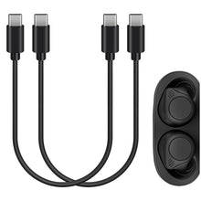 画像をギャラリービューアに読み込む, Geekria 充電ケーブル 互換性 Type-C 充電コード USB-C to USB-C ジャブラ Jabra Elite 10 Gen 2, Elite 10, Elite 85t, Elite 8 Active に対応 (黒/30cm 2パック)
