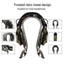画像をギャラリービューアに読み込む, Geekria ヘッドホンスタンド 木製 ビーガンレザー オメガ オーバーイヤー ヘッドホン、ゲームヘッドセット用の ホルダー, デスクディスプレイハンガー レイザー Razer, Sordin, Walker's, HyperX, スティールシリーズ SteelSeriesと互換性（迷彩）
