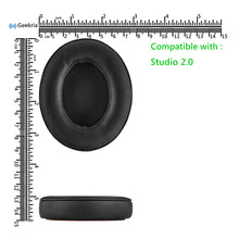 画像をギャラリービューアに読み込む, Geekria QuickFit イヤーパッド 互換性 パッド ビーツバイドクタードレ Beats Studio 2 wireless (B0501), Studio 2 (B0500) ヘッドホンに対応 イヤパッド/イヤークッション/イヤーカップ ( プロテインレザー / ブラック)
