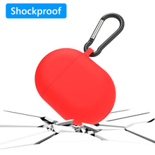 画像をギャラリービューアに読み込む, Geekria Silicone カバー グーグル Google Pixel buds A と互換性のある True Wireless Earbuds 充電ケース カバー 充電ポートにアクセスするためのキーチェーン フック付き (Red)
