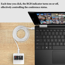 画像をギャラリービューアに読み込む, Geekria ミーティング ミュート コントローラー (RGB バックライト) macOS Microsoft Team アプリと互換性あり、マイク オーディオのミュート/ミュート解除、ビデオの停止/開始、オンライン教室、会議用のキーボード ボタン (白)
