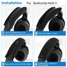 画像をギャラリービューアに読み込む, Geekria カバー 互換性 伸縮素材ヘッドバンドカバー スカルキャンディ Skullcandy Crusher Evo, Crusher ANC, Crusher ANC 2, Hesh 3, Hesh Evo, Hesh ANC, Venue ヘッドホンに 対応 簡単に装着 工具不要
