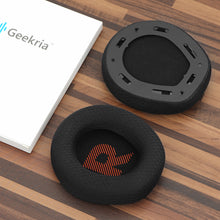画像をギャラリービューアに読み込む, Geekria 快適メッシュ生地 交換用イヤーパッド JBL Quantum 100 ヘッドホン互換 ソフトで快適なイヤークッション 修理パーツ ブラック
