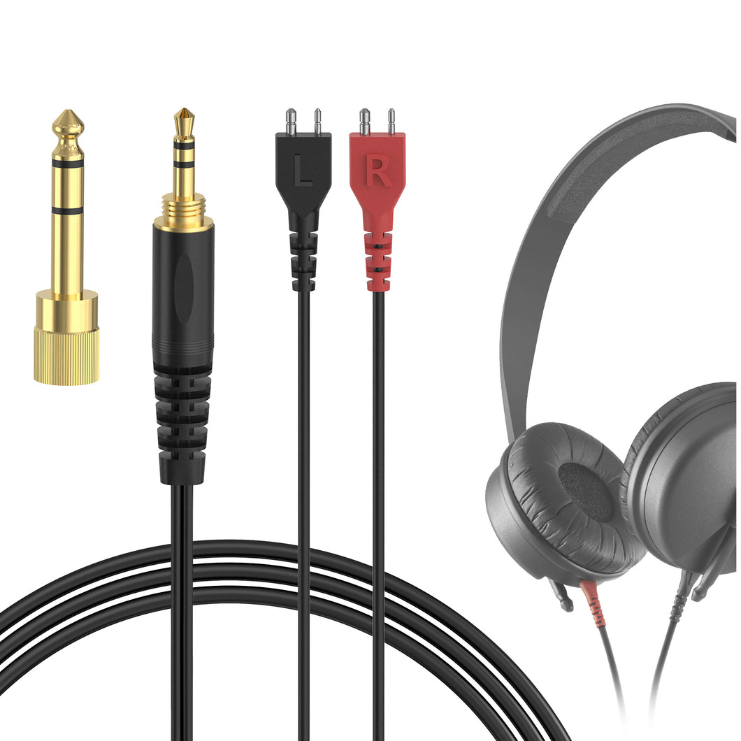 Geekria ケーブル互換性 オーディオコードゼンハイザー Sennheiser HD25, HD25-1, HD25-1 II, HD25-13, HD25-C ヘッドホンケーブル、3.5mm に適合する 2.5 m