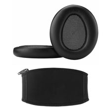 画像をギャラリービューアに読み込む, Geekria イヤーパッド + ヘッドバンド セット ソニー SONY MDR-10RBT MDR-10RNC MDR-10R に対応 交換用 保護 イヤークッション (ブラック) セット

