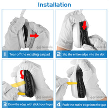 画像をギャラリービューアに読み込む, Geekria イヤーパッド QuickFit プロテインレザー 互換性 ヘッドバンパッド エディファイアー Edifier W800BT (FCC ID:Z9G-EDF41), K815, W808BT ヘッドホンに対応 パッド イヤー / イヤーカップ (赤)
