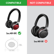画像をギャラリービューアに読み込む, Geekria イヤーパッド QuickFit 互換性 パッド ソニー S0NY MDR-10RC ヘッドホンに対応 パッド イヤー / イヤーカップ (プロテインレザー / ブラック)
