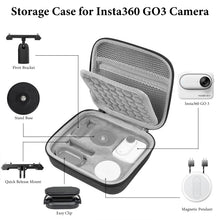 画像をギャラリービューアに読み込む, Geekria キャリングケース 互換性 Insta360 GO 3, GO 3S対応 アクションカメラ保護ケース ハードシェル 旅行用収納バッグ（Insta 360 GO3アクセサリー用スロット）(ダークグレー)
