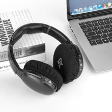 画像をギャラリービューアに読み込む, Geekria カバー 2 ペア 互換性 イヤーパッドカバー 劣化防止、防塵 ヘッドホン交換用 ストレッチニット 8-11CM ヘッドホン用 洗濯可 (Medium / ブラック)

