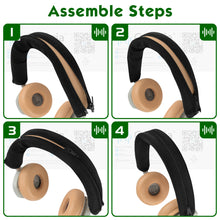 画像をギャラリービューアに読み込む, Geekria ヘッドバンドカバー 互換性 カバー Bang &amp; Olufsen Beoplay H95, H9i, H8, H6, H4, H2, HX Wireless Headphones ヘッドホンを傷から保護 ヘッドバンドクッション / ヘッドバンドプロテクター / 簡単なインストール 工具不要ブラック
