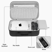 画像をギャラリービューアに読み込む, Geekria ハードケース Apple Mac Studio 2026 M5 Chip/ M1 / M2 / M3 / M4 Max / Ultra と互換性あり デスクトップ コンピューター トラベル キャリングバッグ (ダーク グレー)
