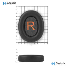 画像をギャラリービューアに読み込む, Geekria イヤーパッド 互換性 パッド QCY H3/ H3 Lite, TOZO HT2 ヘッドホンに対応 パッド イヤー / イヤーカップ プロテインレザー (黒)
