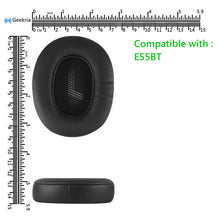 画像をギャラリービューアに読み込む, Geekria イヤーパッド QuickFit 互換性 パッド ジェイビーエル JBL E55BT ヘッドホンに対応 パッド イヤー / イヤーカップ (プロテインレザー / ブラック)
