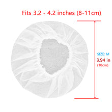 画像をギャラリービューアに読み込む, Geekria カバー 1000個入(500ペア) ヘッドホンカバー 不織布 使い捨て イヤーパッドカバー ストレッチニット オーバーイヤー ヘッドホンMRI ヘッドセット 用 劣化防止、防塵 (中 / 白)
