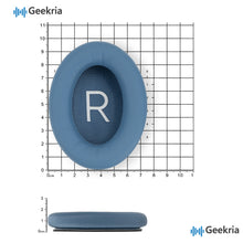 画像をギャラリービューアに読み込む, Geekria イヤーパッド QuickFit 互換性 パッド ボーズ Bose New QuietComfort QC45, QC35, QC35II, QC25, QC15, QC2, AE 2/2i/2w, SoundTrue, SoundLink AE 2 ヘッドホンに対応 パッド イヤー / イヤーカップ プロテインレザー (青)
