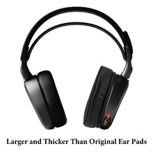 画像をギャラリービューアに読み込む, Geekria イヤーパッド Sport 互換性 パッド スティールシリーズ SteelSeries Arctis 1/ 3/ 5/ 7/ 7+/ 7P/ 7P+/ 7X/ 7X+/ 9/ 9X/ Pro/ Prime ヘッドホンに対応 パッド イヤー / イヤーカップ 冷却ジェル(極太 ブラック)
