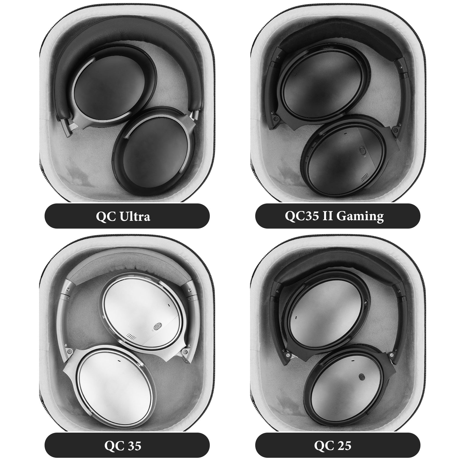 Geekria ケース Sheild ヘッドホンケース 互換性 ハードケース 旅行用