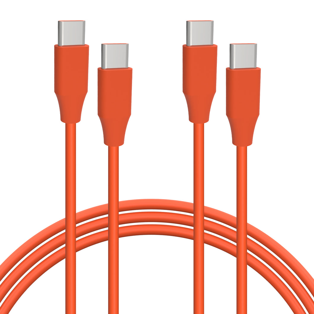 Geekria USB-C 充電ケーブル Apple iPhone 16、16 Pro、16 Pro Max、15、MacBook Pro、Air、iPad Pro、Air、Galaxy S24、S23、Pixel 8 交換用電源充電コード (4 フィート/120 cm 2 パック)