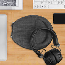 画像をギャラリービューアに読み込む, Geekria ケース Sheild ヘッドホンケース 互換性 ハードケース 旅行用 ハードシェルケース マーシャル Marshall Major, Major V, Major IV, Major III, Major II, Mid ANC, Monitor Bluetooth Wireless Over-Ear に対応 収納ポーチ付き (ブラック)
