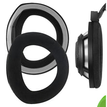 画像をギャラリービューアに読み込む, Geekria イヤーパッド Comfort 互換性 パッド ゼンハイザー Sennheiser HD800 ヘッドホンに対応 パッド イヤー / イヤーカップ ベロア ( ブラック )
