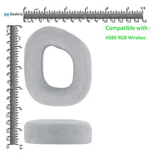 画像をギャラリービューアに読み込む, Geekria イヤーパッド Comfort 特厚 互換性 パッド コルセア Corsair HS80 RGB ヘッドホンに対応 パッド イヤー / イヤーカップ マイクロスエード (グレー)
