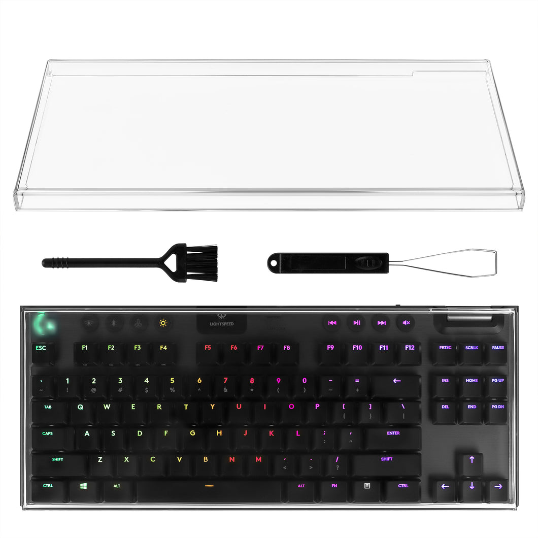 Geekria キーボード ダストカバー クリアアクリル キーパッドカバー ロジクール Logicool G913 TKL / ロジクール Logicool G913 X Lightspeed TKL / ロジクール Logicool G715 / ロジクール Logicool G713 対応