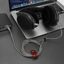 画像をギャラリービューアに読み込む, Geekria Apollo 銀メッキ銅アップグレードオーディオケーブル、Sennheiser HD600、HD650、HD660S2、HD6XX ヘッドホン対応、アンプ用 4.4mm 交換用ヘッドホンコード (4.9 フィート / 1.5 m)
