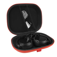 画像をギャラリービューアに読み込む, Geekria Shield Case Compatible with ソニー SONY MDR-ZX100 ZX300 XB200 ZX102DPV ゼンハイザー Sennheiser HD219 HD229等対応ヘッドホンケース ヘッドホンキャリングケース バッグ(赤)
