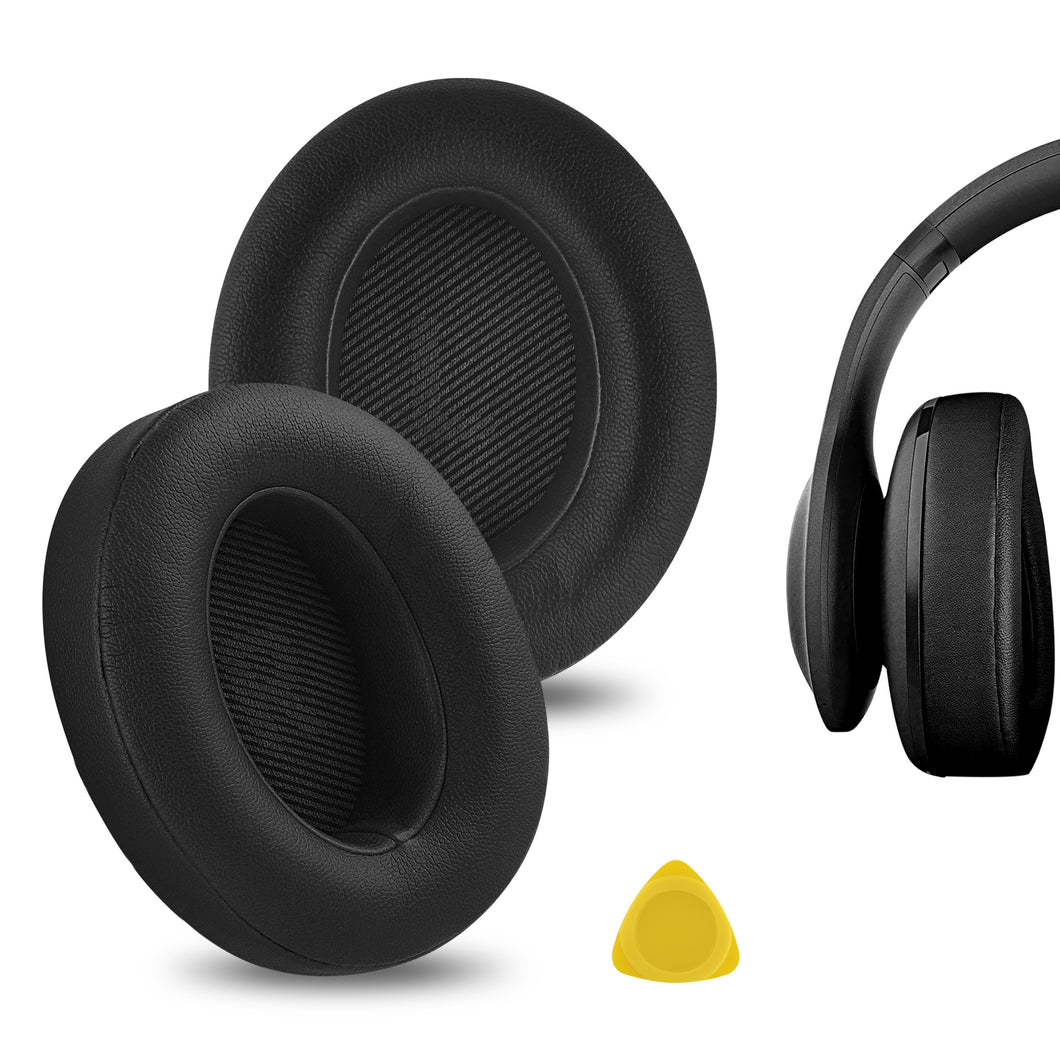 Geekria イヤーパッドQuickFit 互換性 パッド ジェイビーエル JBL Everest 700, V700BT ヘッドホンに対応 イヤパッド/イヤークッション/イヤーカップ (プロテインレザー / ブラック)