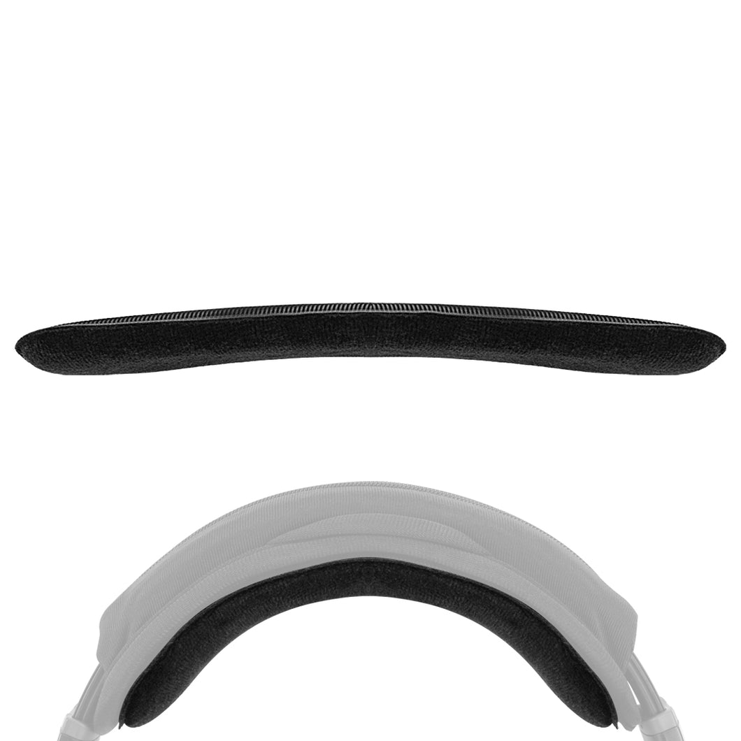 Geekria ヘッドバンド 互換性 ヘッドホンヘッドバンド ベロア パッド Geekria フックとループのヘッドバンド 対応 交換用 (黒)