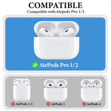 画像をギャラリービューアに読み込む, Geekria 超軽量ポリカーボネート製ベルトクリップイヤホンケース Apple AirPods Pro 2対応 ハイキングやアウトドア活動に最適なハードケース しっかり固定 (ブラック/ホワイト 2個パック)
