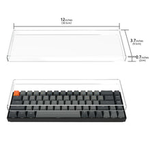 画像をギャラリービューアに読み込む, Geekria キーボード カバー ケース 互換品 Keychron K6 65% コンパクト 68キー ワイヤレス メカニカル キーボード 透明アクリルカバー 保護カバー
