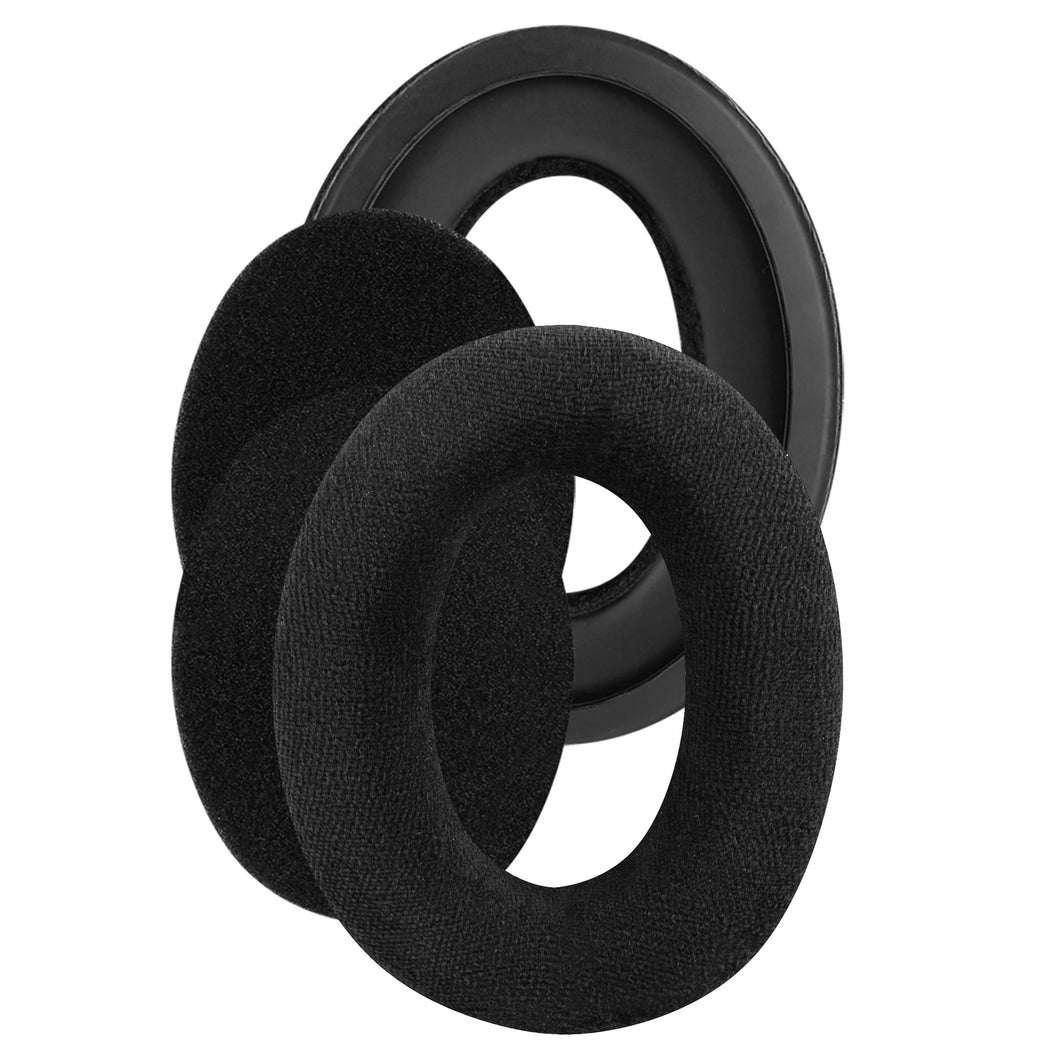 Geekria イヤーパッド Comfort 互換性 パッド ゼンハイザー Sennheiser HD560S, HD515, HD518, HD555, HD595 ヘッドホンに対応 パッド イヤー / イヤーカップ ベロア (ブラック)