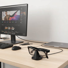 画像をギャラリービューアに読み込む, Geekria 充電スタンド ベース、Ray-Ban Meta (Gen 1 &amp; 2) 、Wayfarer、Headliner、Skyler、Oakley Meta HSTN と互換性あり、ポータブル スマート グラス充電ベース (ブラック)
