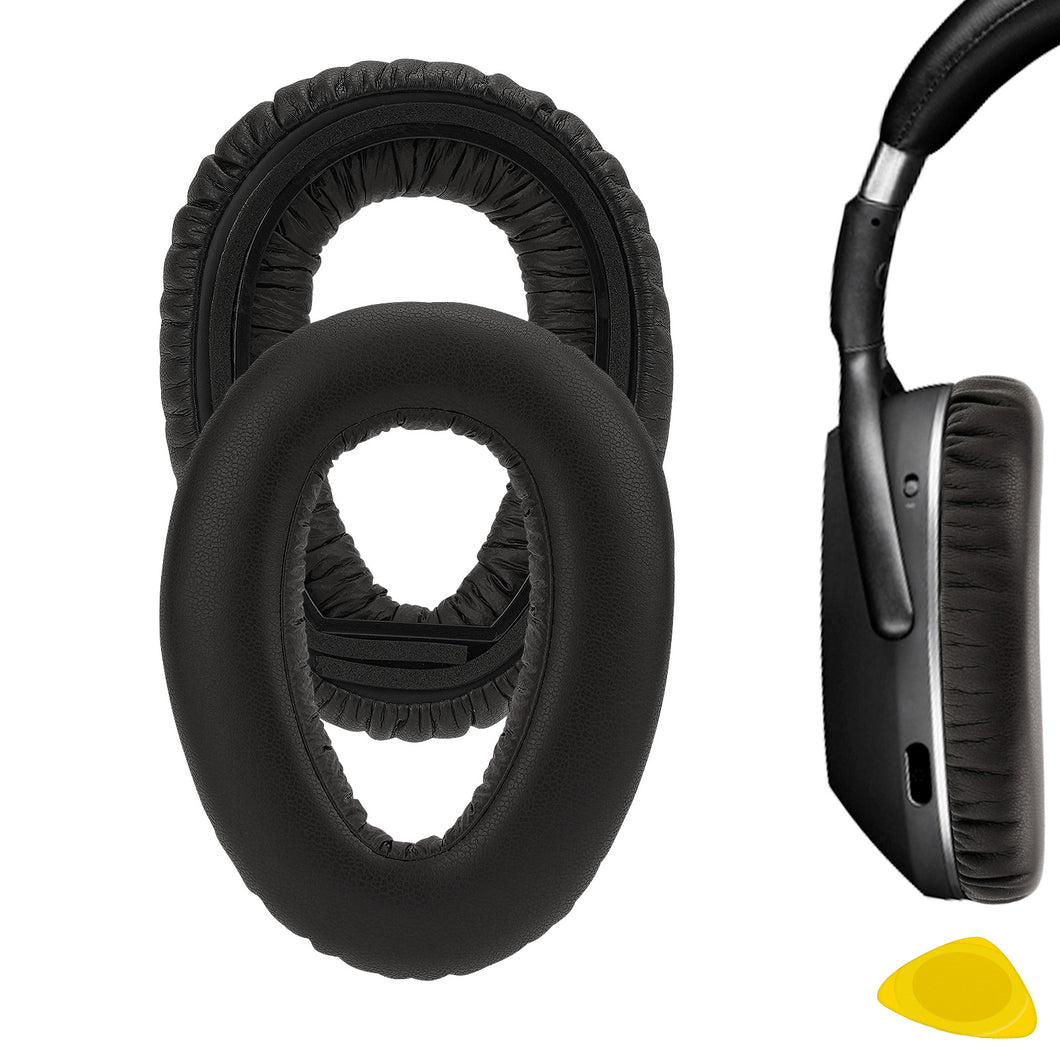 Geekria イヤーパッド Sport 互換性 パッド ゼンハイザー Sennheiser PXC 550, PXC 550-II Wireless, MB 660 UC, MB 660 UC MC Series ヘッドホンに対応 パッド イヤー / イヤーカップ プロテインレザー (茶色)
